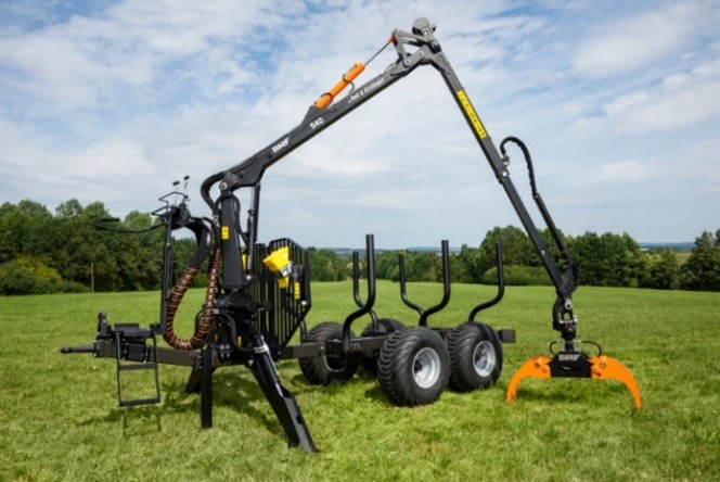Remorque BMF 7T1 + grue BMF 540