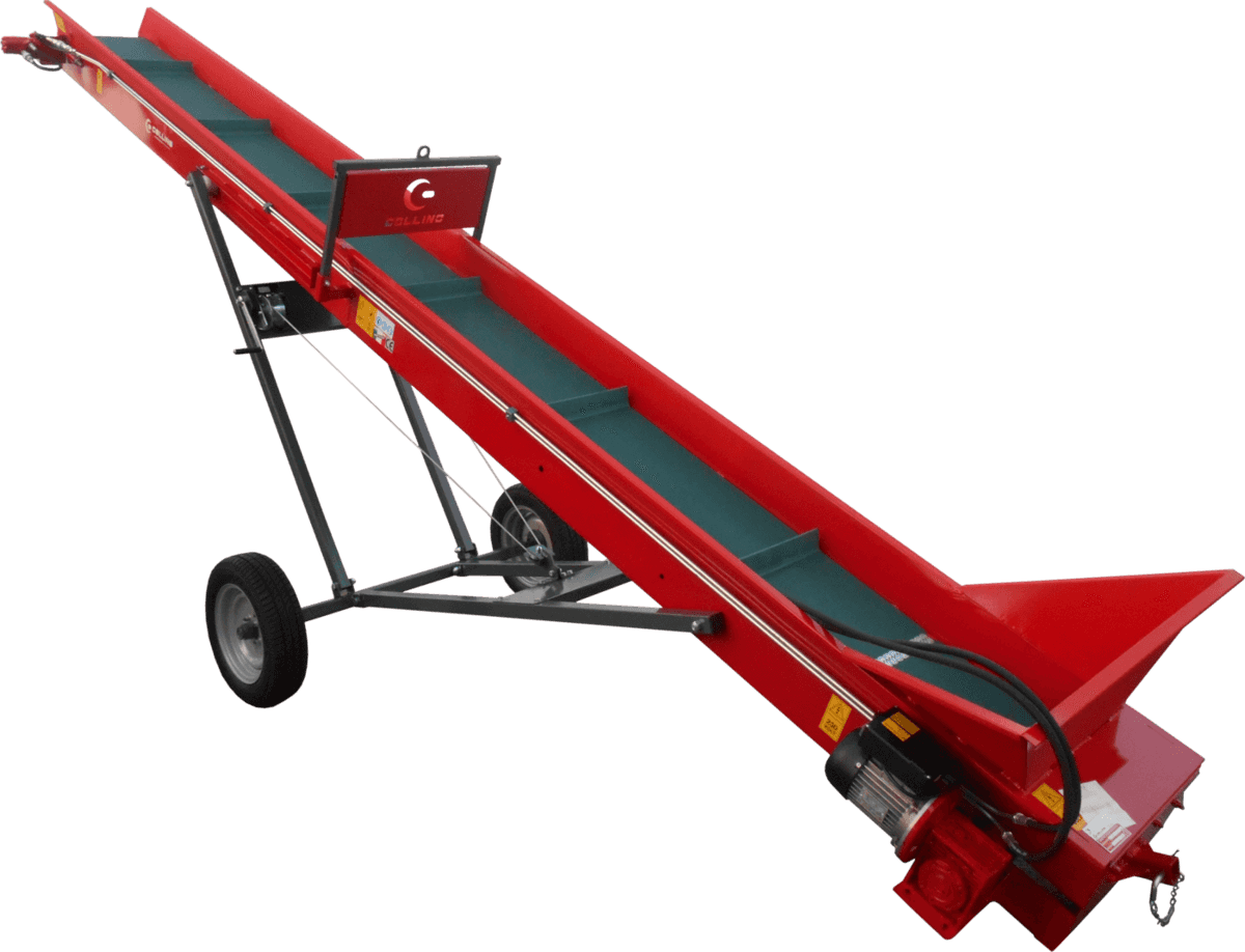 Tapis convoyeur châssis fixe sur petites roues ( largeur 400 mm)